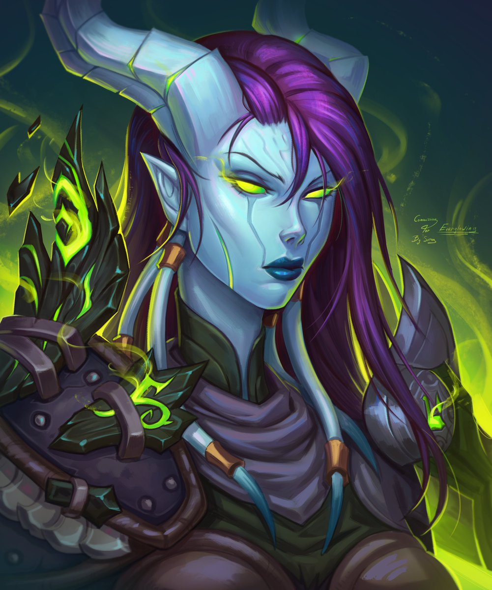 SimonART_'s tweet image. Commission for @DucisInteritis ! 💚

#commission #elf #worldofwarcraft