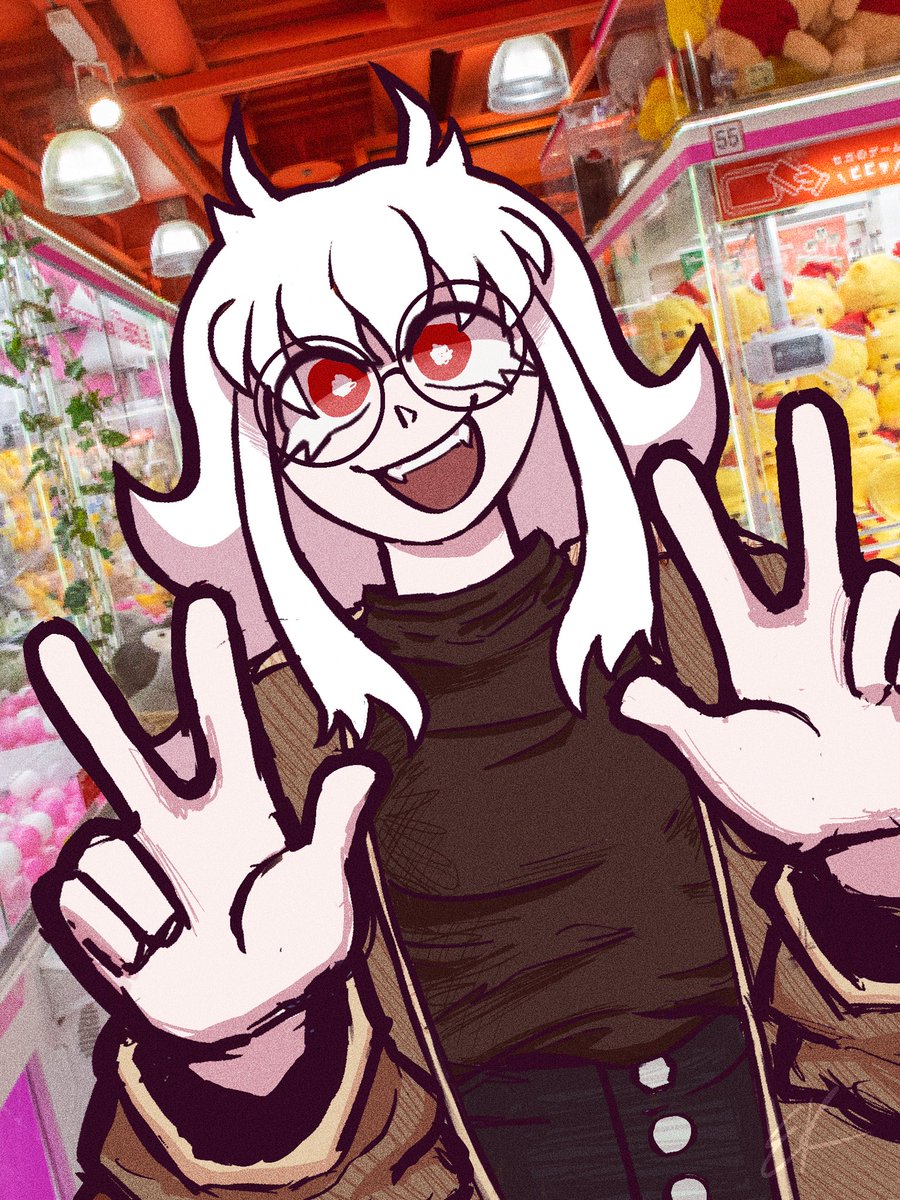 idyllistix's tweet photo. lowkey forgot how to draw for a hot minute due to Things Irl. 

here is art of titular character kumi satomi https://t.co/J8zigNluho