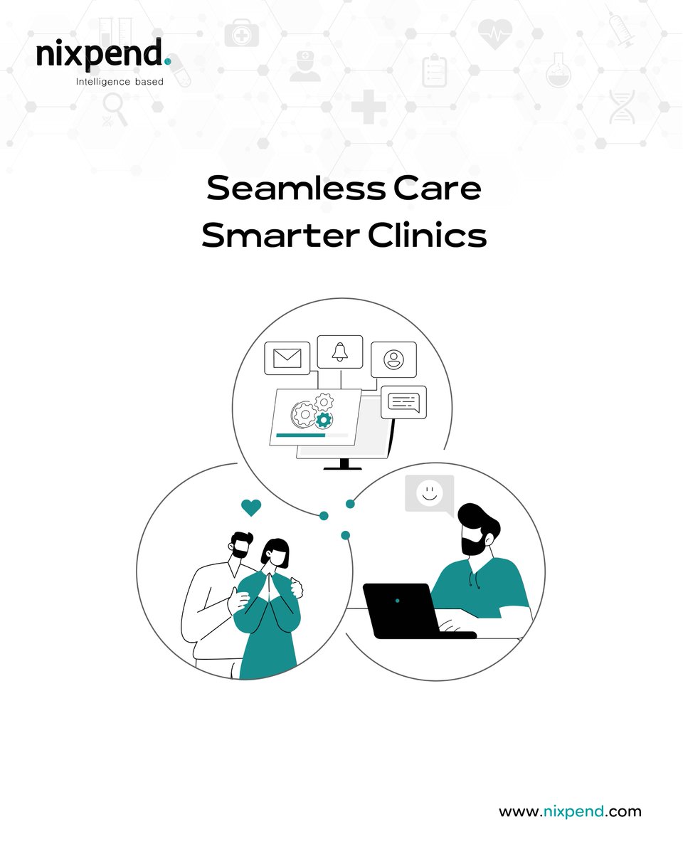 nixpend's tweet photo. Seamless digital systems go beyond replacing paper — they empower doctors, speed up operations, and transform the patient experience.

#HealthTechME
#ClinicInnovationMENA https://t.co/XZAUOuuQpa