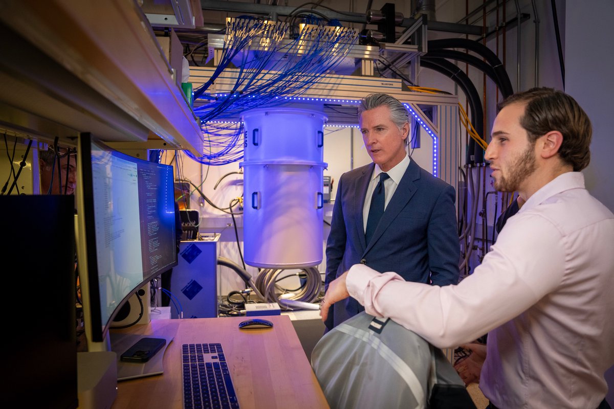 CAgovernor's tweet image. California dominates in the fields of quantum technology and fusion research — and we refuse to let go of that advantage.
The legislation I signed at @UCBerkeley will help power the Golden State to forefront of these extraordinary technologies.