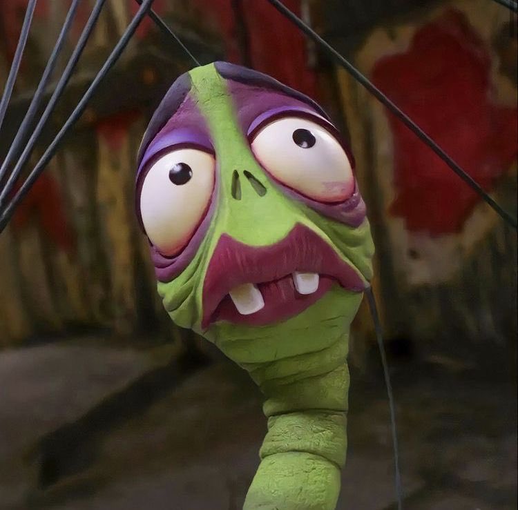 tyleroakley's tweet photo. saw corpse bride for the first time last night (it was wonderful) &amp; i can’t stop thinking about this worm in the movie named maggot https://t.co/L7kleyHUOO