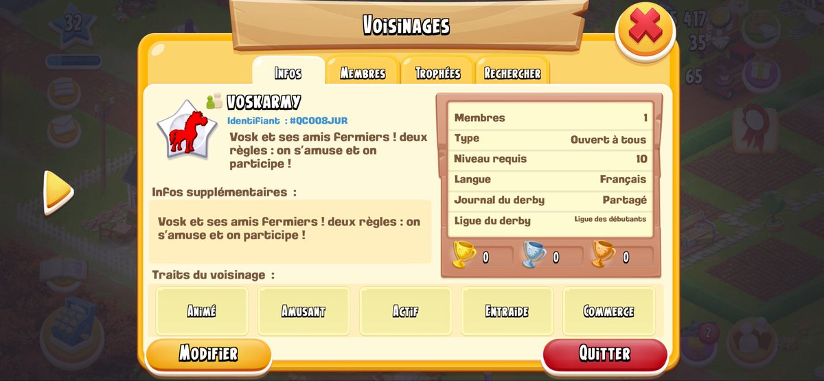Je me suis remis à <a href="/hayday/">Hay Day</a> no joke ! J’ai créé un clan pour ceux qui jouent, on peut faire un truc sympa ☺️ n’hésitez pas à rejoindre!