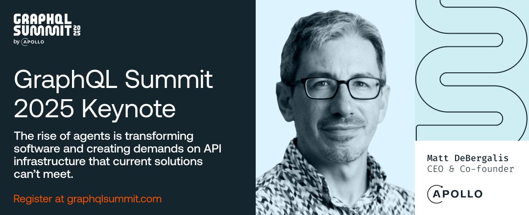 apollographql's tweet photo. AI agents are reshaping software development and APIs must evolve.
At #GraphQLSummit 2025, Apollo CEO @debergalis will share our vision for the future of app dev + unveil new platform innovations for the age of AI.
🔗 https://t.co/z6KijwaQEt https://t.co/uXHRKeZCVI