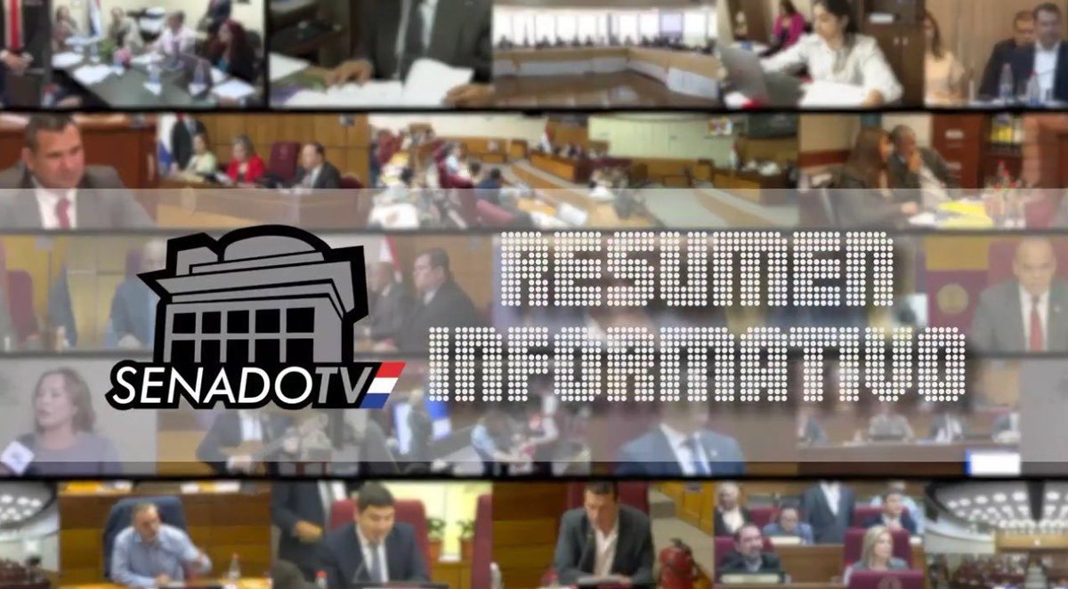 Resumen informativo semanal de las actividades de la Cámara de Senadores. 🏛️🇵🇾  

Video completo en ➡️ youtu.be/KXphcMCBtjU