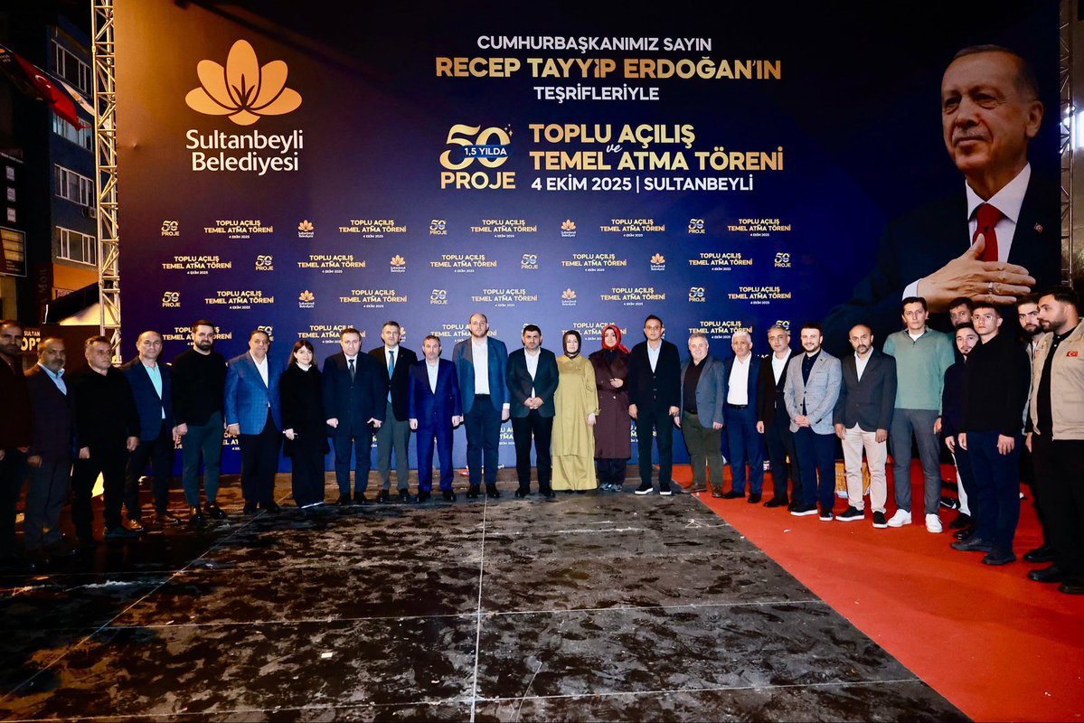 Ahmet Büyükgümüş (@abuyukgumus) on Twitter photo Cumhurbaşkanımız Sn. <a href="/RTErdogan/">Recep Tayyip Erdoğan</a>’ın teşrifleriyle yarın gerçekleştireceğimiz Toplu Açılış ve Temel Atma Töreni öncesi, alandaki hazırlıkları yerinde inceledik.
Şimdiden Sultanbeyli’mize hayırlı olsun. Tüm vatandaşlarımızı bu büyük buluşmaya davet ediyorum.
🗓️ 4 Ekim 2025 Cumhurbaşkanımız Sn. <a href="/RTErdogan/">Recep Tayyip Erdoğan</a>’ın teşrifleriyle yarın gerçekleştireceğimiz Toplu Açılış ve Temel Atma Töreni öncesi, alandaki hazırlıkları yerinde inceledik.
Şimdiden Sultanbeyli’mize hayırlı olsun. Tüm vatandaşlarımızı bu büyük buluşmaya davet ediyorum.
🗓️ 4 Ekim 2025