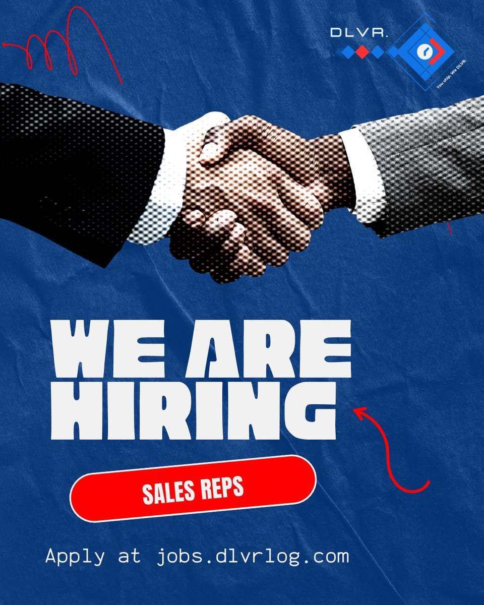 dlvrlog's tweet photo. Looking to hire 1 inside sales rep! (100% remote)

1099 position, uncapped commission.

Apply at https://t.co/2KbuqNA17I https://t.co/Oct5EpGYN6