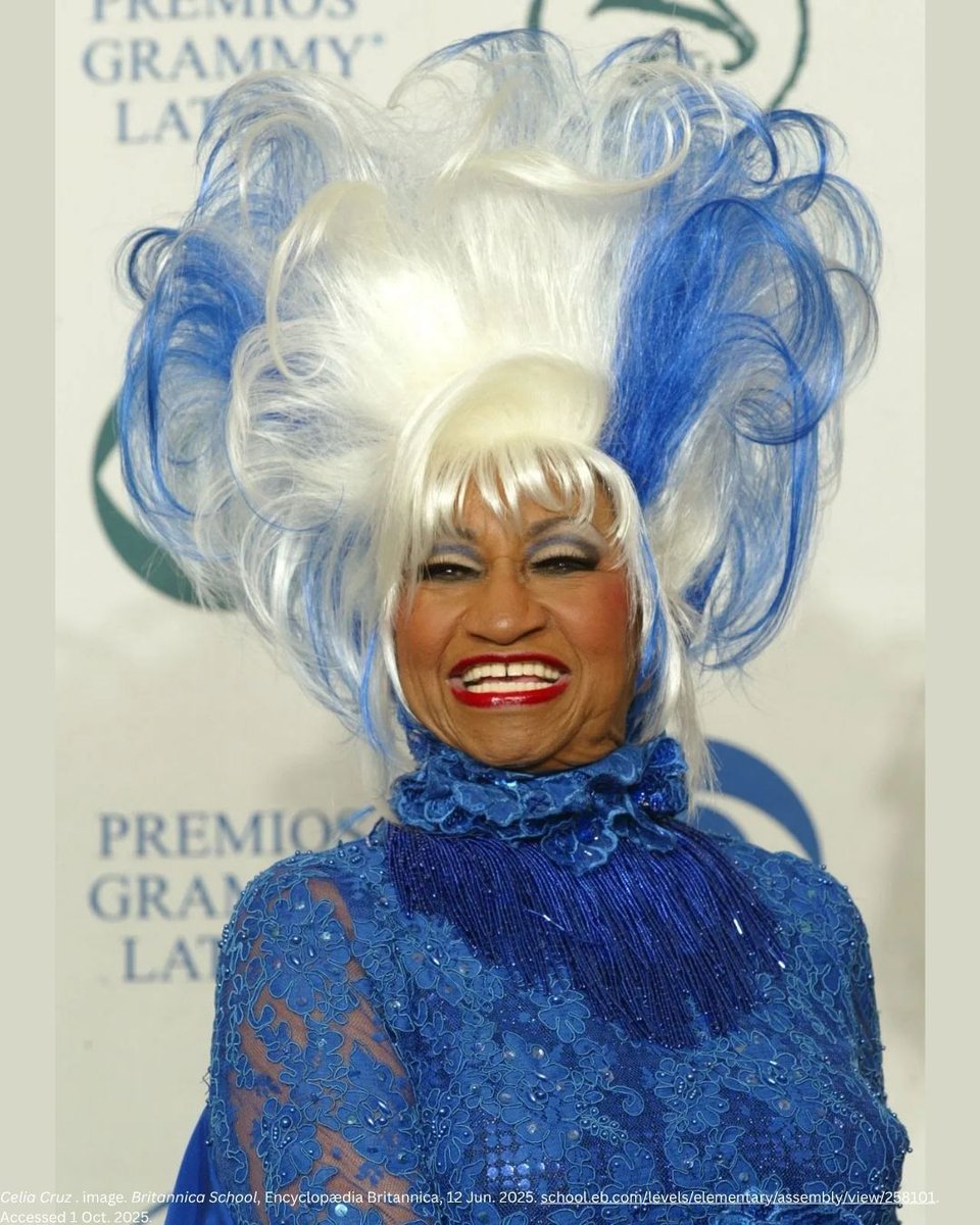 MrsLibraryLady8's tweet image. It’s Fun Fact Friday!

Did you know...that Afro-Latina singer and performer Celia Cruz was born October 21st, 1925? Hailing from Cuba, she was known as the “Queen of Salsa” and helped bring Latin music to a global audience.

Read about other influential Hispanic figures at RHES…