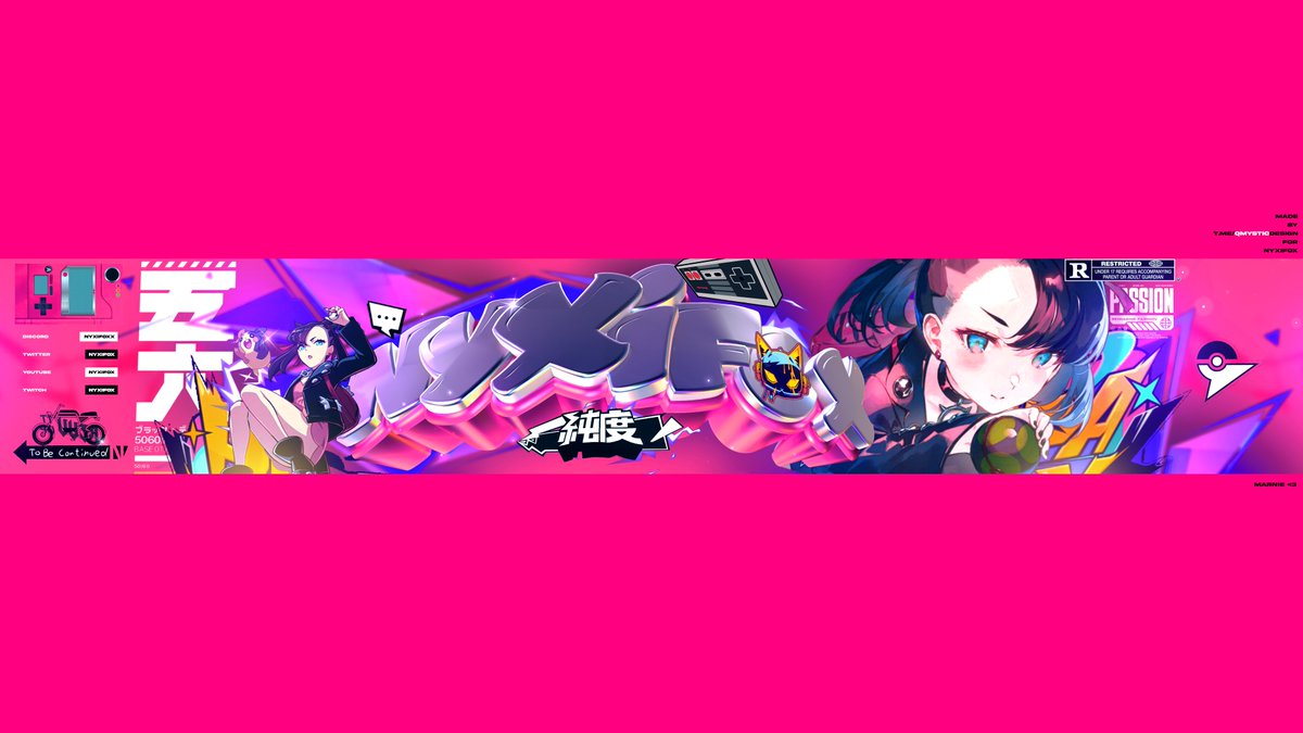 youtube banner commission for <a href="/nyxifox/">nyxifox</a> <33