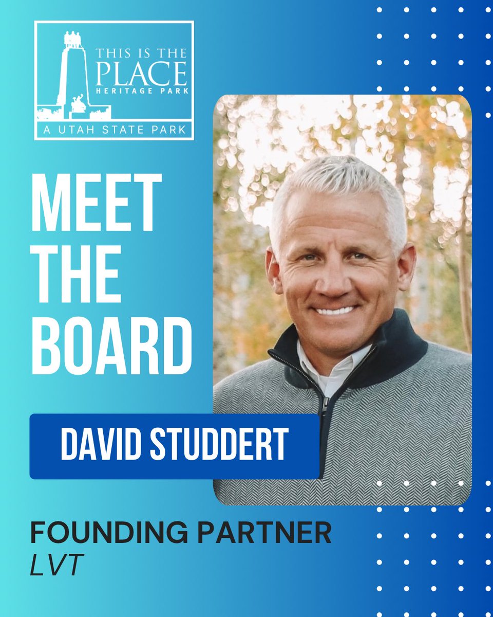 We are thrilled to welcome David Studdert to our Board!
From BYU to White House service, U.S. diplomacy, and launching ventures like LVT, David brings global perspective &amp; entrepreneurial vision. He loves family &amp; the outdoors with his wife + 4 kids.