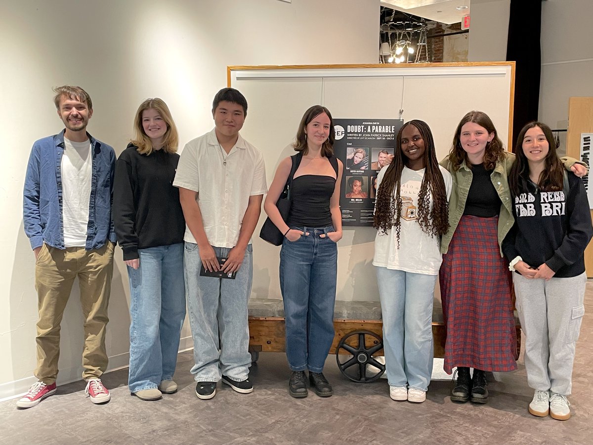 Students took outings late last month to Boston and Worcester to see "Kristina Wong, Foodbank Influencer" and "Doubt: A Parable."