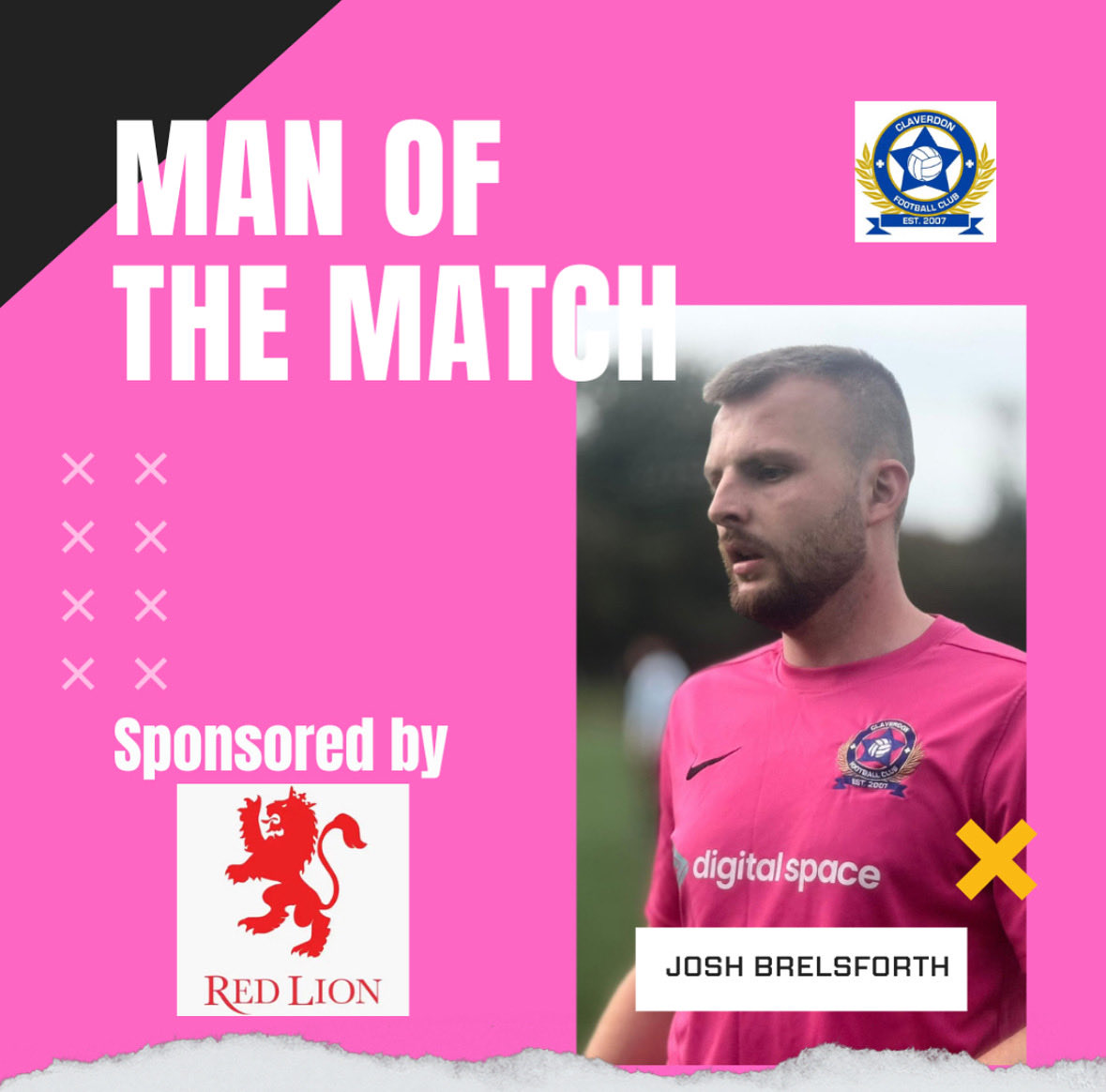 Claverdon FC (@claverdonfc) on Twitter photo 🏆 Man of the Match | Matchday 4 🏆
👏 Josh Brelsforth 👏
A fantastic impact from the bench, helping to break the deadlock in a tight 3–1 win over Oldbury United. 💖⚽
Another huge contribution as Claverdon make it 4️⃣ wins from 4️⃣ in the league!
#ClaverdonFC <a href="/JoshBrelsforth/">Josh Brelsforth</a> 🏆 Man of the Match | Matchday 4 🏆
👏 Josh Brelsforth 👏
A fantastic impact from the bench, helping to break the deadlock in a tight 3–1 win over Oldbury United. 💖⚽
Another huge contribution as Claverdon make it 4️⃣ wins from 4️⃣ in the league!
#ClaverdonFC <a href="/JoshBrelsforth/">Josh Brelsforth</a>