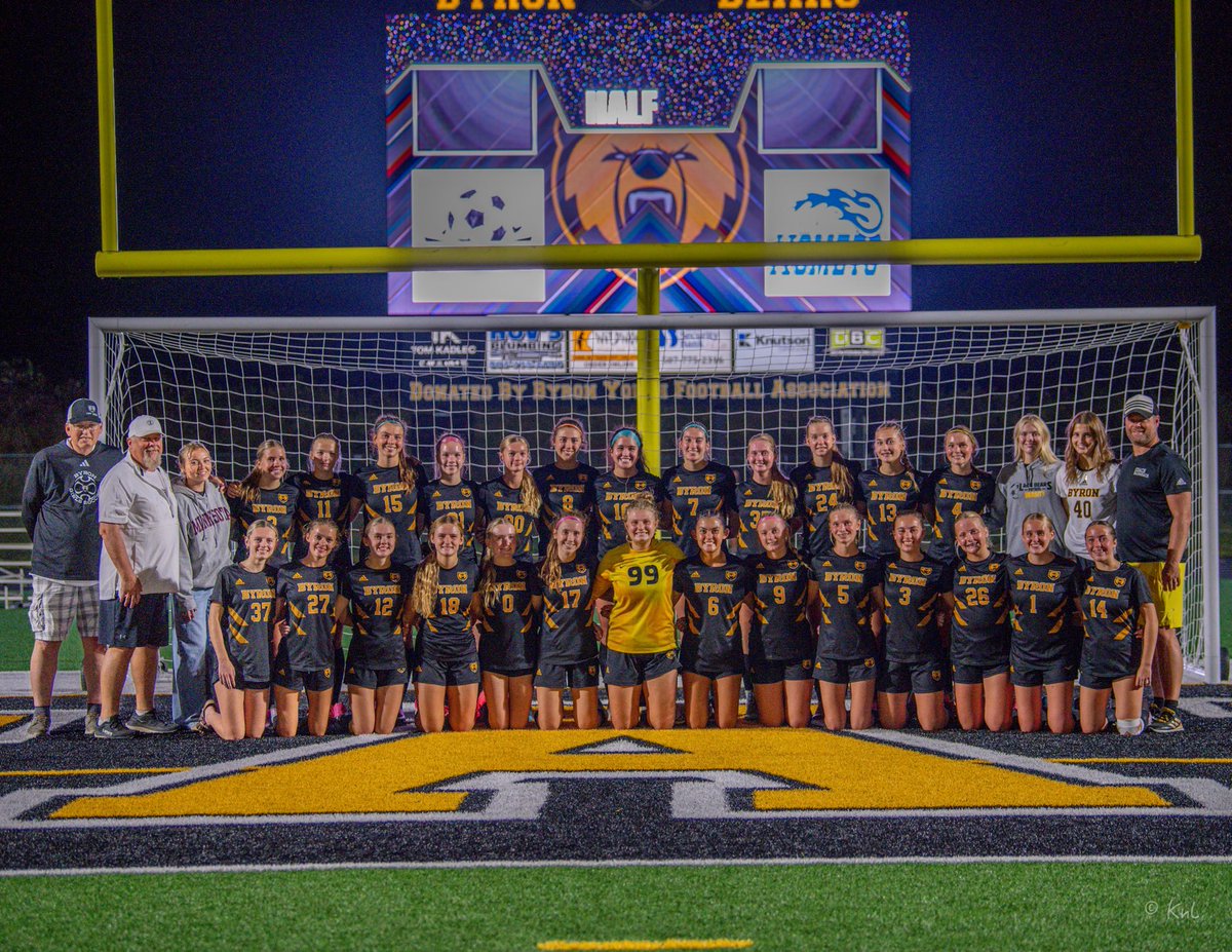Byron Bears Lady Soccer. 2025 HVL Champs. Great job coaches, players and parents. #jobisnotdone