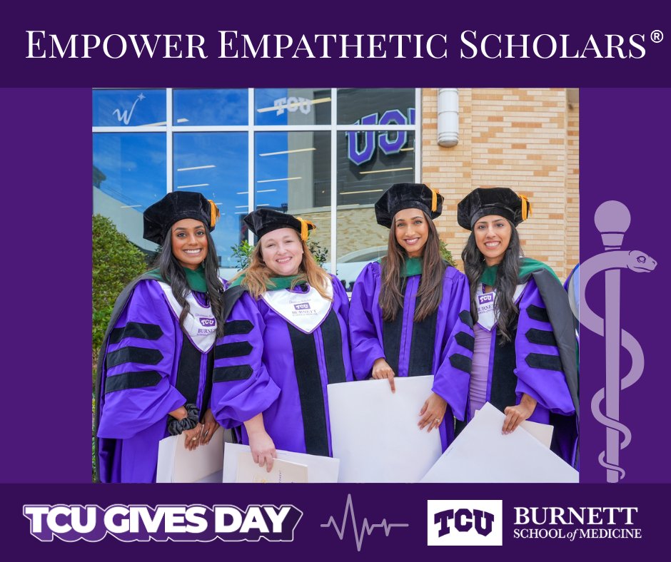 “It’s October 3rd.” 👛💜 …and just 5 days until #TCUGivesDay! 🩺

Support the future physicians who are “so fetch” — and full of heart.
🔗 frogfunding.tcu.edu/tcu-gives-day-…

#BurnettMedTCU #MeanGirlsDay #OnWednesdaysWeWearPurple #FuturePhysicians
