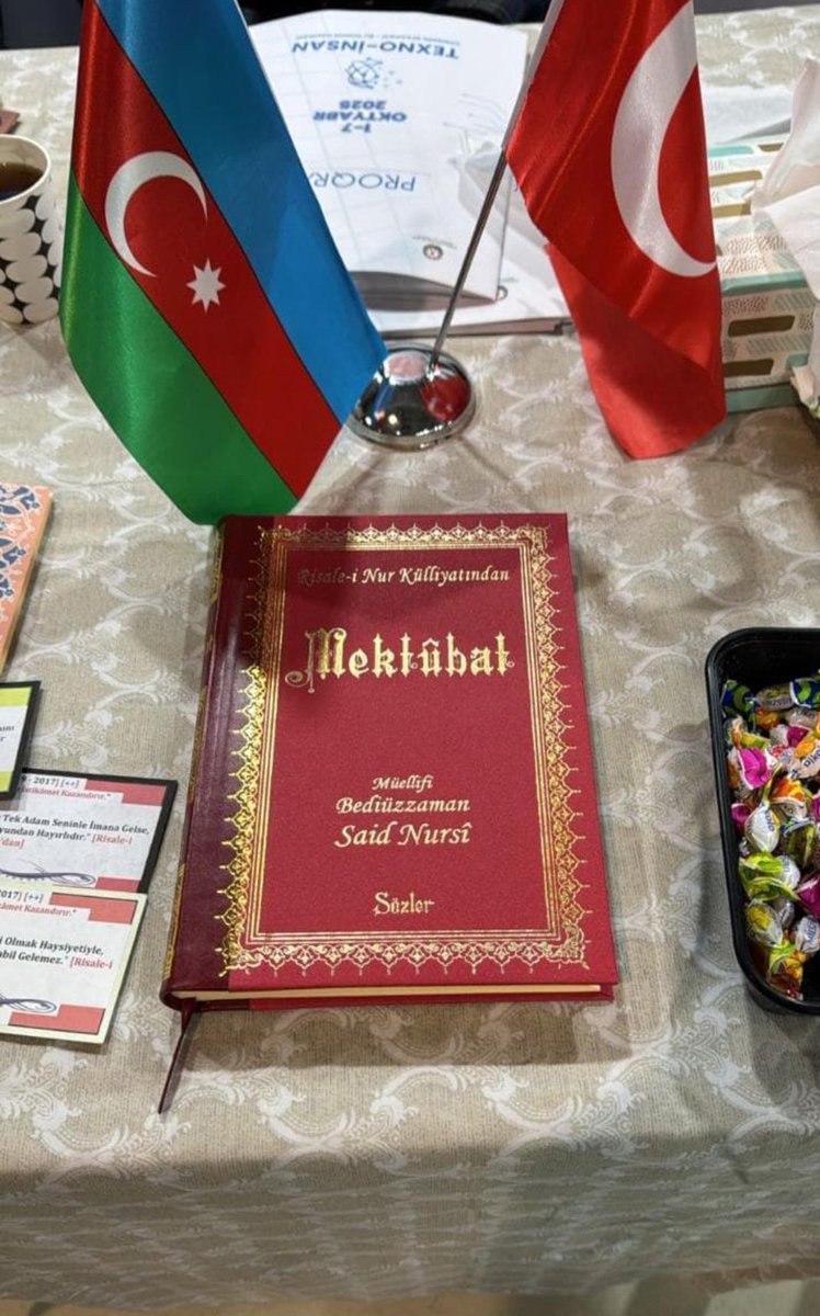 FarukRisale's tweet photo. 📌 Bakü Kitap Fuarı Risale-i Nur Standı

Elhamdülillah Nurlar her yerde  intişara başlıyor.