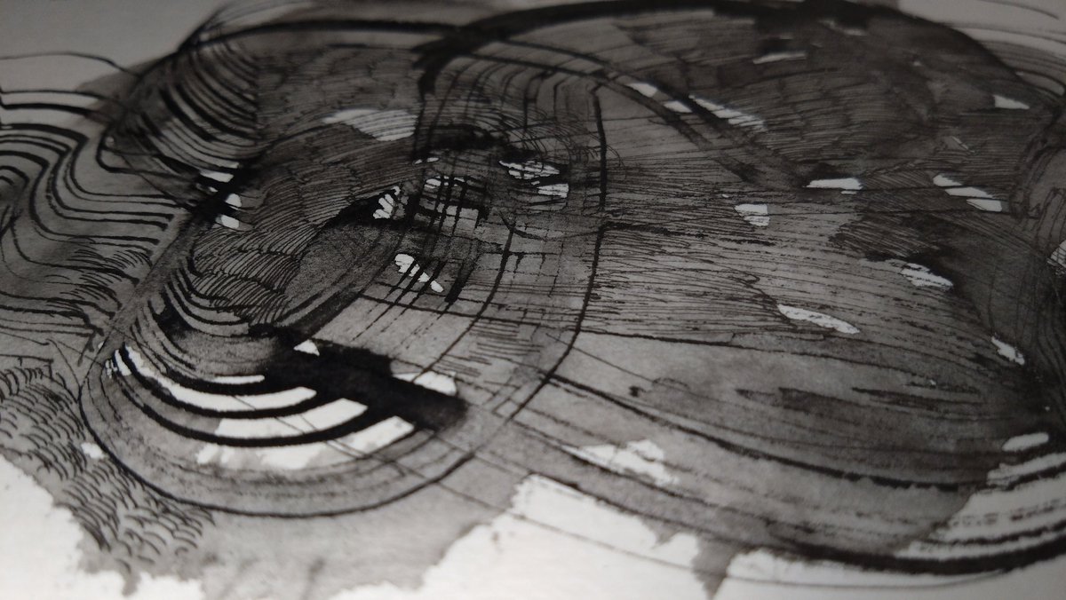 tttttan's tweet image. 202510040606
B6 albireo
morning drawing time...
#duringdrawing #drawing #abstraction #monochrome #pen #sumi #art #japanart #improvisation #ドローイング #線描 #墨 #水墨 #ペン #ink #筆 #肉筆画 #tttttan
