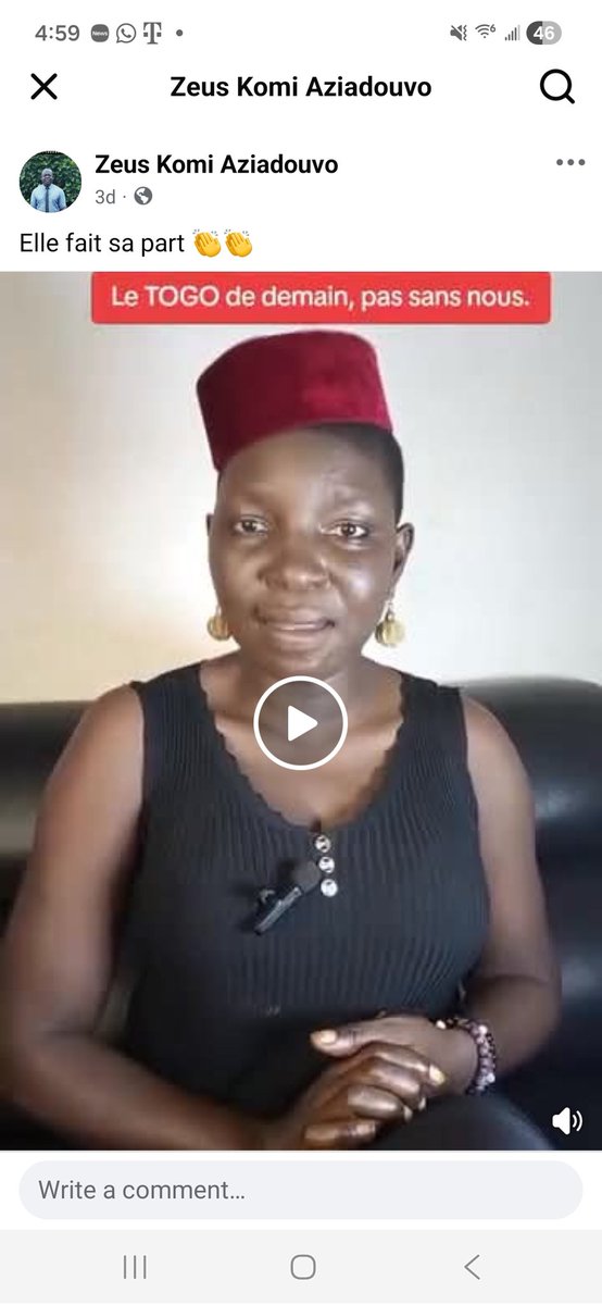 ZeusKAziadouvo's tweet photo. #Togo : La #courageuse Grâce Bikoni Koumayi de nouveau arrêtée cet après-midi. #DroitsDeLHomme, @amnesty @ecowas_cedeao #HumanRightsViolation @UNHumanRights @hrw https://t.co/ajHc5Qvq4j