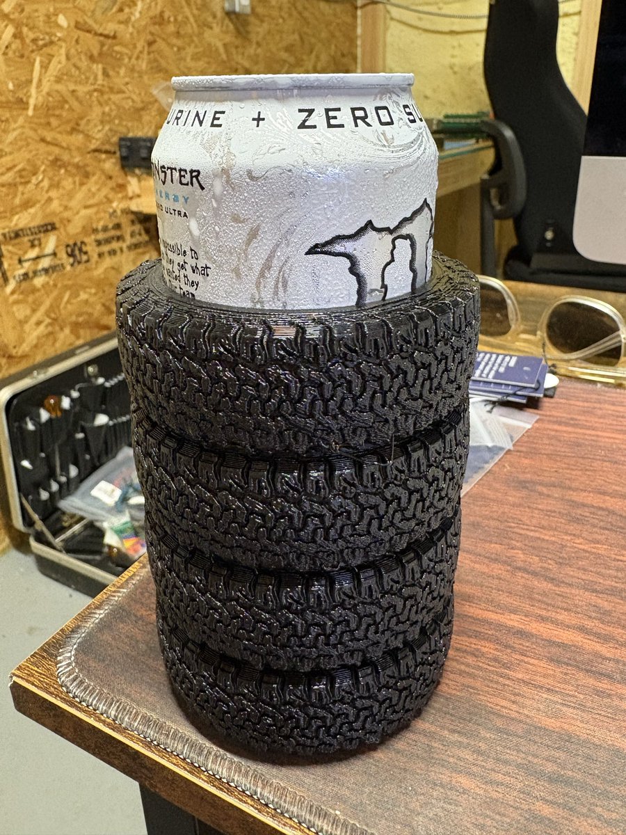 BF Goodrich KO2 koozie in PEBA

like drinking from a tire
