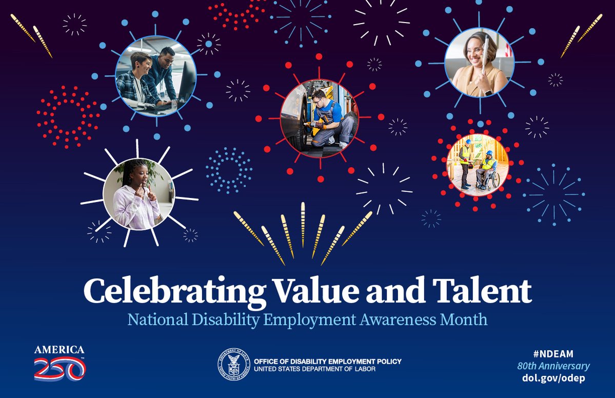 AIRInforms's tweet image. October is National Disability Employment Awareness Month (#NDEAM), which recognize the skills and contributions of people with disabilities in the workplace. Explore stories, resources and strategies to support this talent: 
bit.ly/4gR5M2W