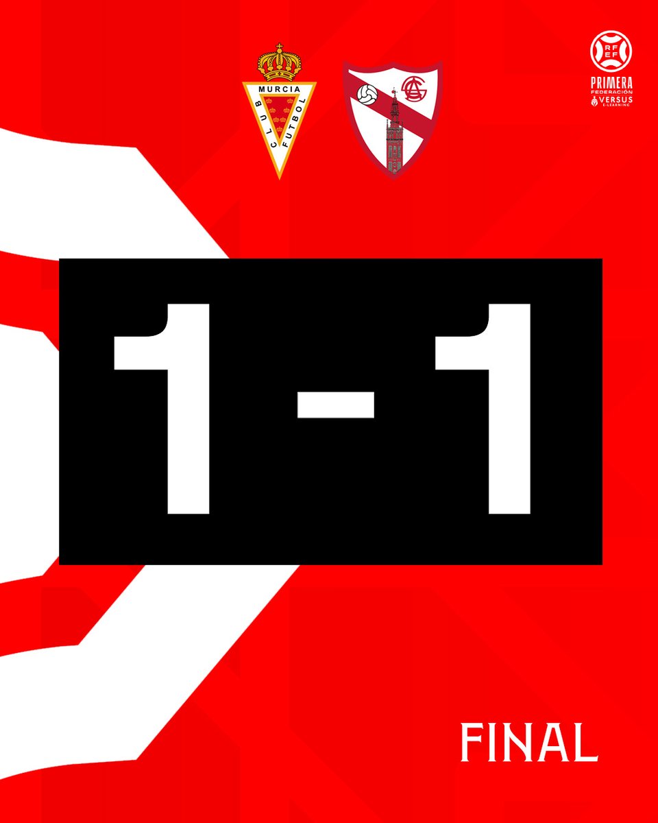 90+6' | ¡Final del partido en el Estadio Enrique Roca de Murcia!

#VamosSAT ⚪️🔴⚪️