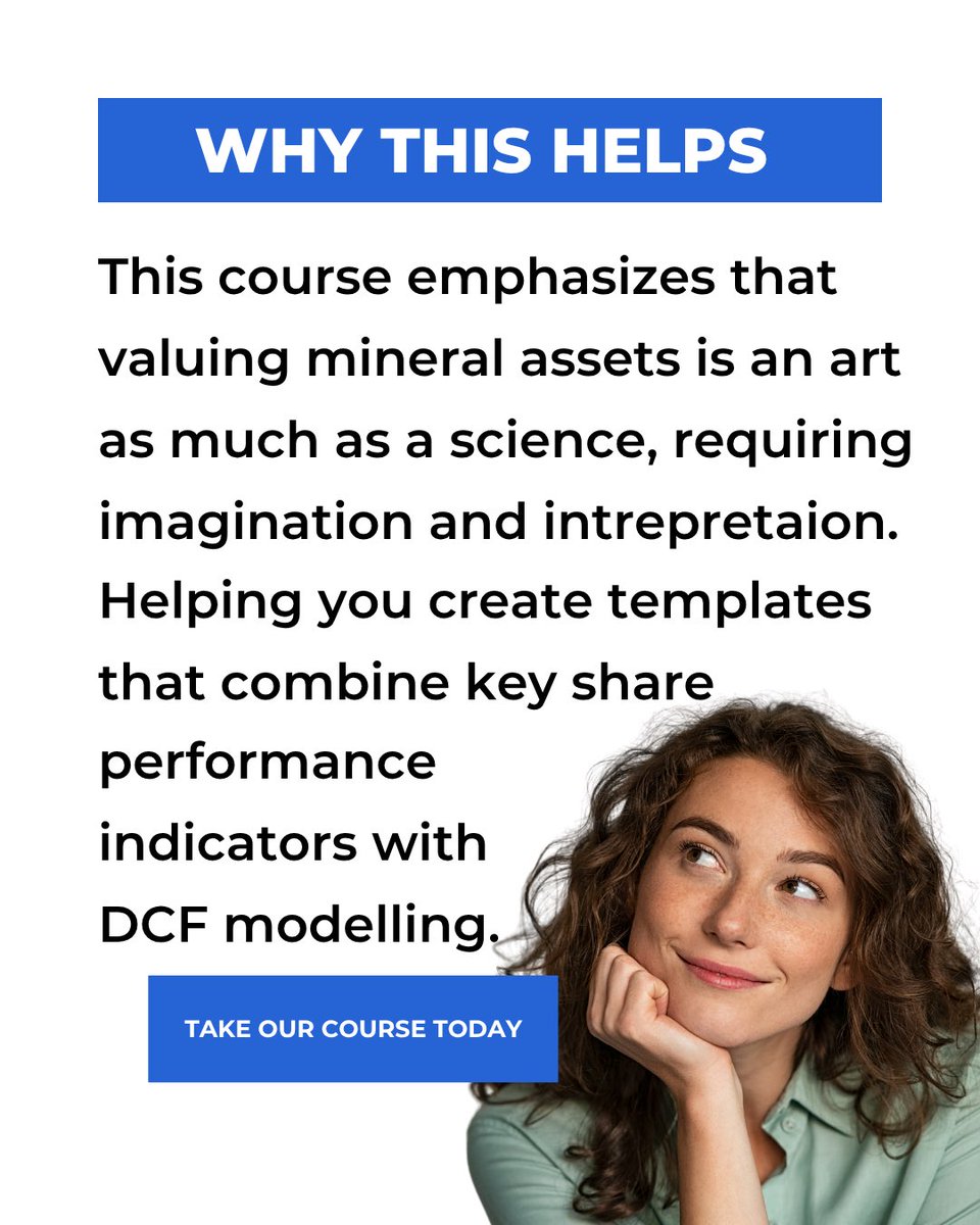 Edumine's tweet photo. 📊 NEW COURSE: Valuation of Mineral Projects Based on Share Performance Metrics

How do investors really assess mineral project value?

🔗 Start the online course now: https://t.co/ZP3ZuAEmrT…
 📚 Follow @edumine for more professional development in mining

#edumine #mining https://t.co/rNjfNEFzCf