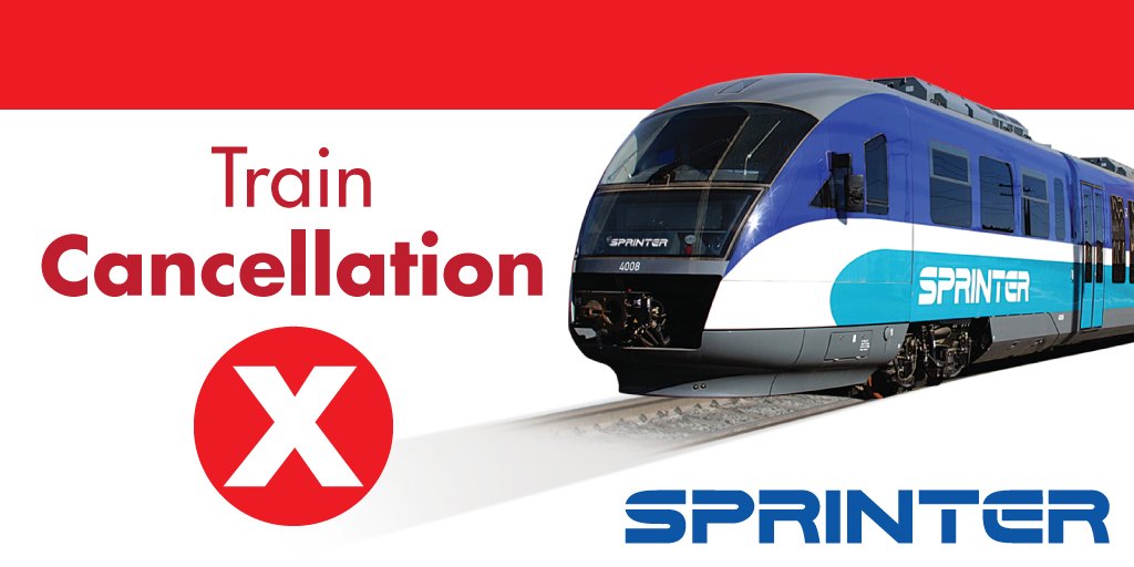 #SPRINTER: The 2:03PM Westbound departure has been cancelled. #NCTDAelrt