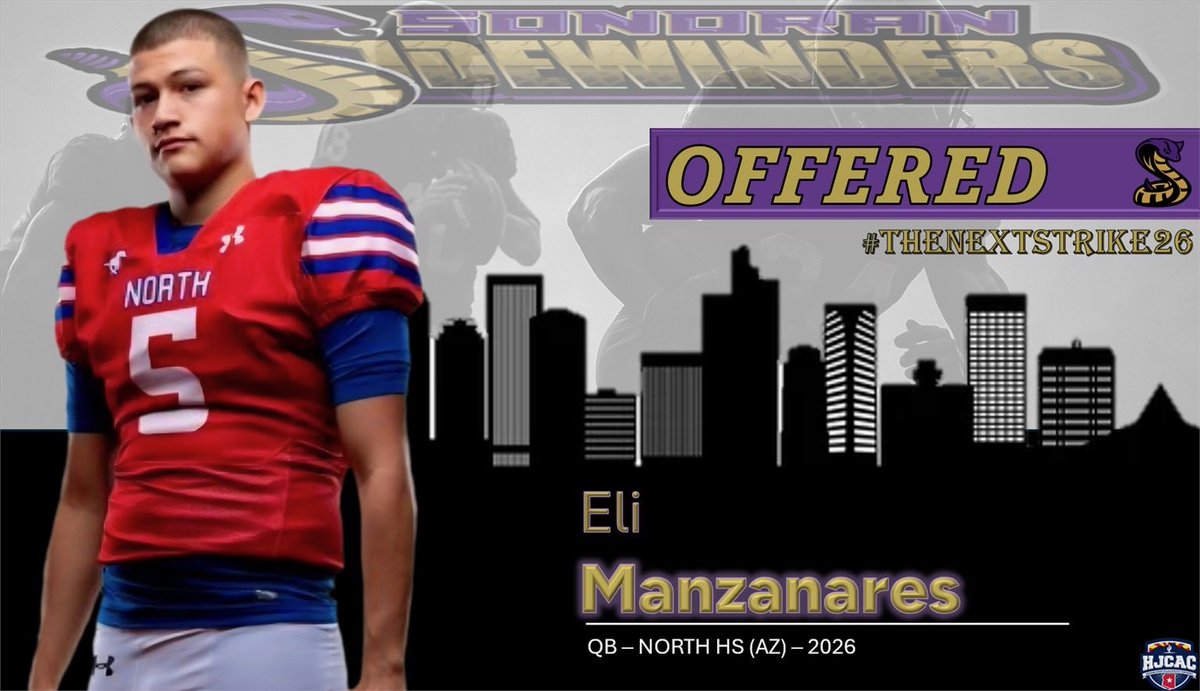 Thankful for every opportunity… after an amazing conversation w <a href="/SS_CoachMonson/">Chad Monson</a> I have been offered to continue my athletic and education career <a href="/SidewindersFB/">Sonoran Sidewinders Football</a> <a href="/north_mustangs/">Mustangs Football</a> <a href="/Elev8QBacademy/">Mike Giovando</a>