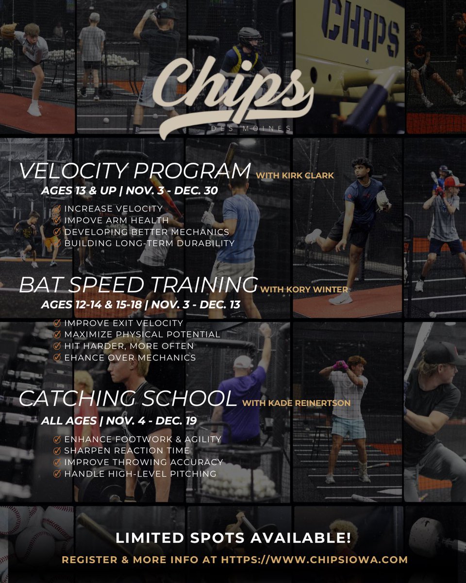 Let’s start the winter off right💪

Pick your program and get signed up at chipsiowa.com ‼️