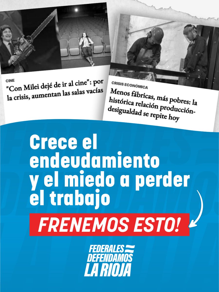 La realidad habla por sí sola:
👉 Escándalos que vinculan al gobierno nacional con el narcotráfico.
👉 Crisis económica que golpea los bolsillos.
👉 Represión a los sectores más vulnerables.
👉 Endeudamiento creciente y miedo a perder el trabajo.
👉 Un modelo que entrega