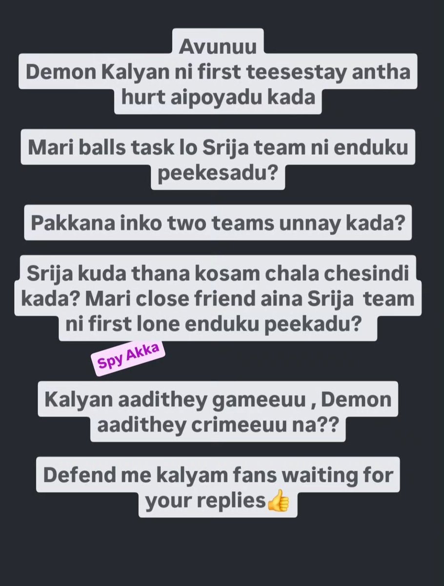 BiggBossTeluguSpy tweet media