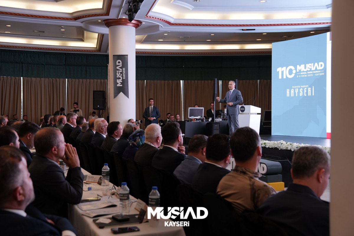 MÜSİAD 110. Genel İdare Kurulu Programımız kapsamında, İçişleri Bakanımız Sayın Ali Yerlikaya’nın katılımı, Genel Başkanımız Sayın Burhan Özdemir’in liderliği, Valimiz Sayın Gökmen Çiçek ve AK Parti Grup Başkanvekilimiz Sayın Mustafa Elitaş’ın teşrifleriyle genişletilmiş