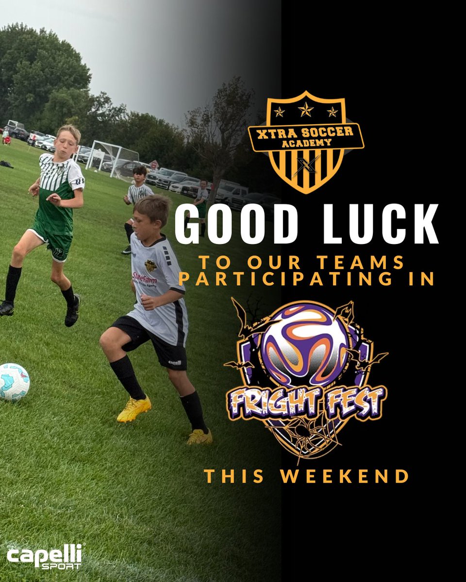 Busy weekend ahead for our teams as they compete in Fright Fest! 🎃⚽
Good luck to all of our players
2016 Girls Gold

2016 Girls White

2016 Boys Gold

2016/15 Girls Gold

2015 Girls White

2015 Boys Gold 1

2015 Boys Gold 2

2014 Boys White

2012 Boys Black

2011 Girls Gold