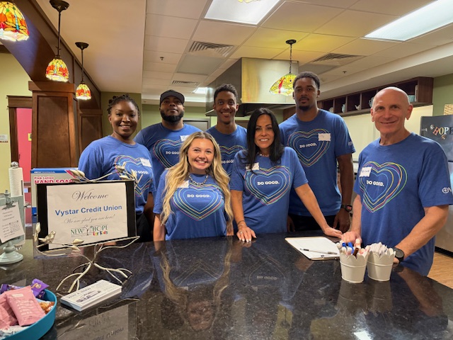 Thanks to the team at VyStar credit union for their time and energy to get us ready for our art of the vine event …they help to wrap over 100 bottles of wine!  More about this years event…zurl.co/IRcgs