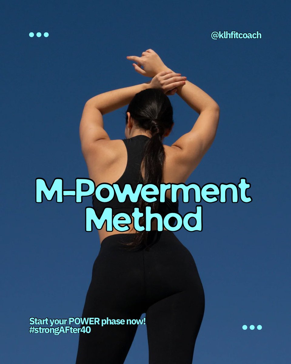 klhfitcoach's tweet image. Midlife isn’t a pause. It’s your power phase.

This season isn’t about slowing down—it’s about rising with clarity, strength, and intention.

Ready to feel strong again? Let’s build it together.

#powerphase #midlifestrength #mpowermentmethod #strongafter40 #health #wellness…