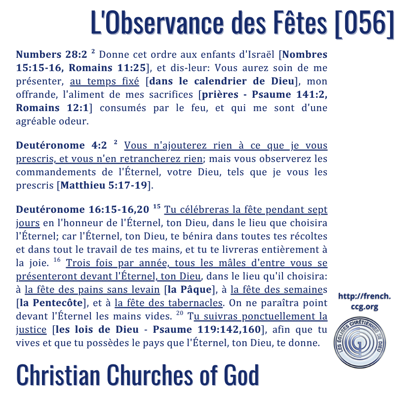 CCGFrancophone's tweet photo. Ce document traite du fondement biblique de l'observance et de la célébration des #Fêtes prescrites dans Lévitique 23, découlant directement de la compréhension du Quatrième #Commandement. [..]