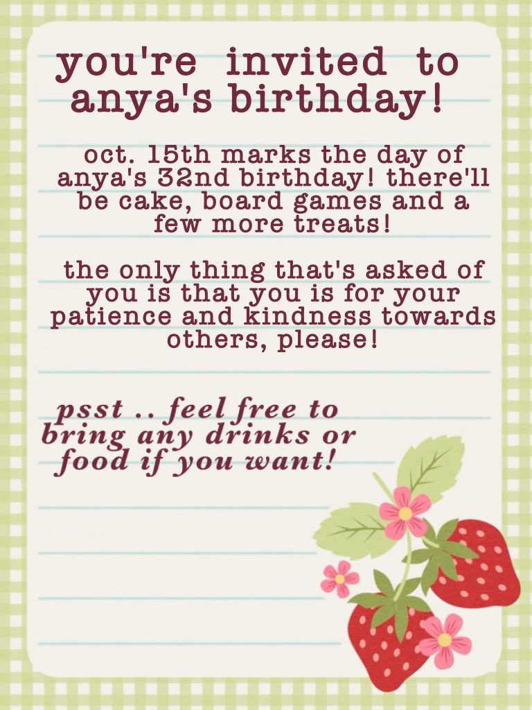 medscreen's tweet photo. ❪    oh ,  hey  !  there's  an  invitation  in  your  hands  —  and  a  small  piece  of  candy  with it  !  be  there  or  be  square.  ✨    ❫ https://t.co/3rCQbVQQKI