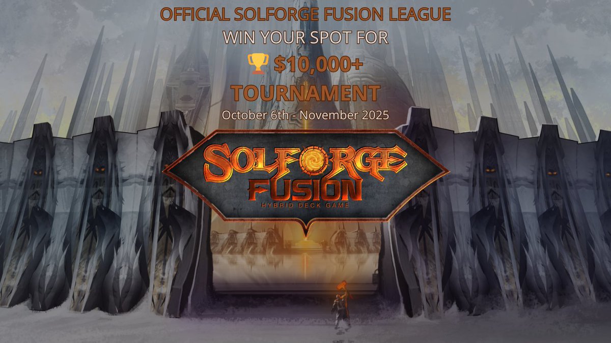 TCG_Jeff's tweet image. 🏆 Official @SolforgeFusion League is HERE! 
Compete monthly for your shot at the $10,000+ Invitational @StoneBladeEnt ! 

👉 How to qualify: Go 3-1 or 4-0 in ANY month. (Schedule your weekly match with one opponent) 

🃏 New Competitive Format: Bring 4 decks, master the bans,…