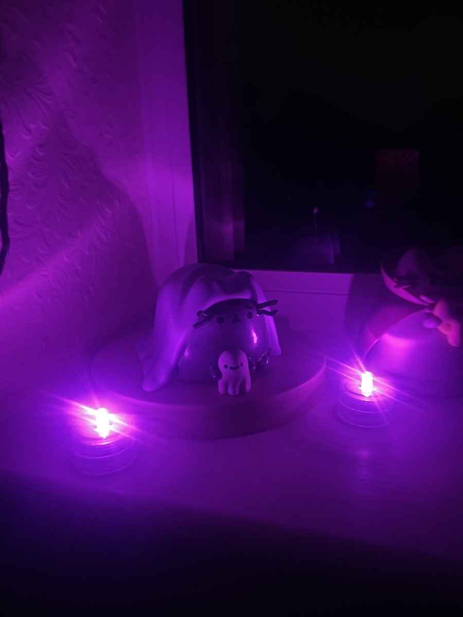 A storm has just taken out our power, but I’m so glad I decorated the house for Halloween last night cus my lil spooky battery powered Halloween lights are stopping us from being in complete darkness, lmaooo!
Happy Spooky Month!