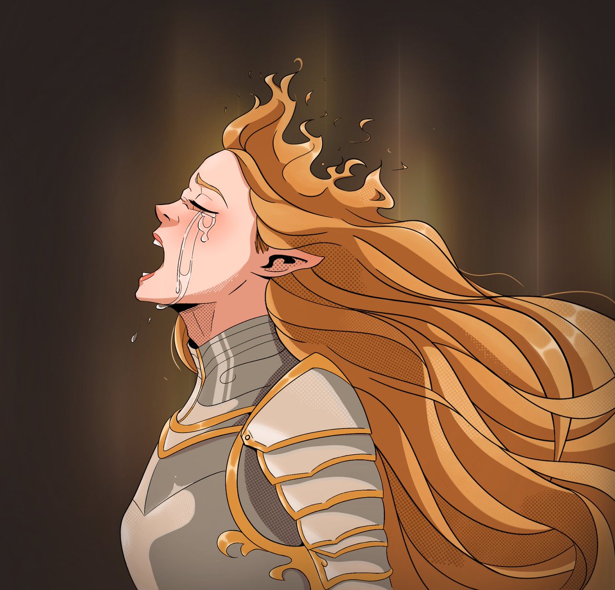 Como no tengo mucho tiempo libre he decidido hacer el inktober por semana y para esta he escogido la palabra corona.
A ver si alguien reconoce quién es👀
#inktober #Inktober2025