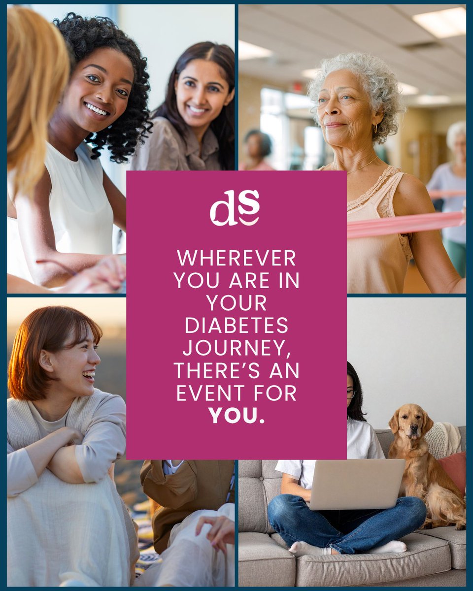 ✨ Invest time in yourself this month—your health and wellness matter. 💜

Join us this month for empowering events designed to support women with #diabetes at every stage of life. Don’t wait—reserve your spot today and make YOU a priority: hubs.ly/Q03Mbm8y0