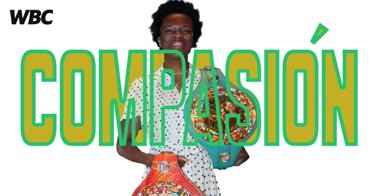 wbcmoro's tweet photo. This is WBC #WordOfTheDay 
#Compassion - understand it, feel it and practice it and you will see how great you will be!

La palabra de la semana es compasión- entiéndelo , siéntelo y hazlo y ya verás lo increíble que será 

@WBCBoxing @wbccares https://t.co/dB5g2vp2p7