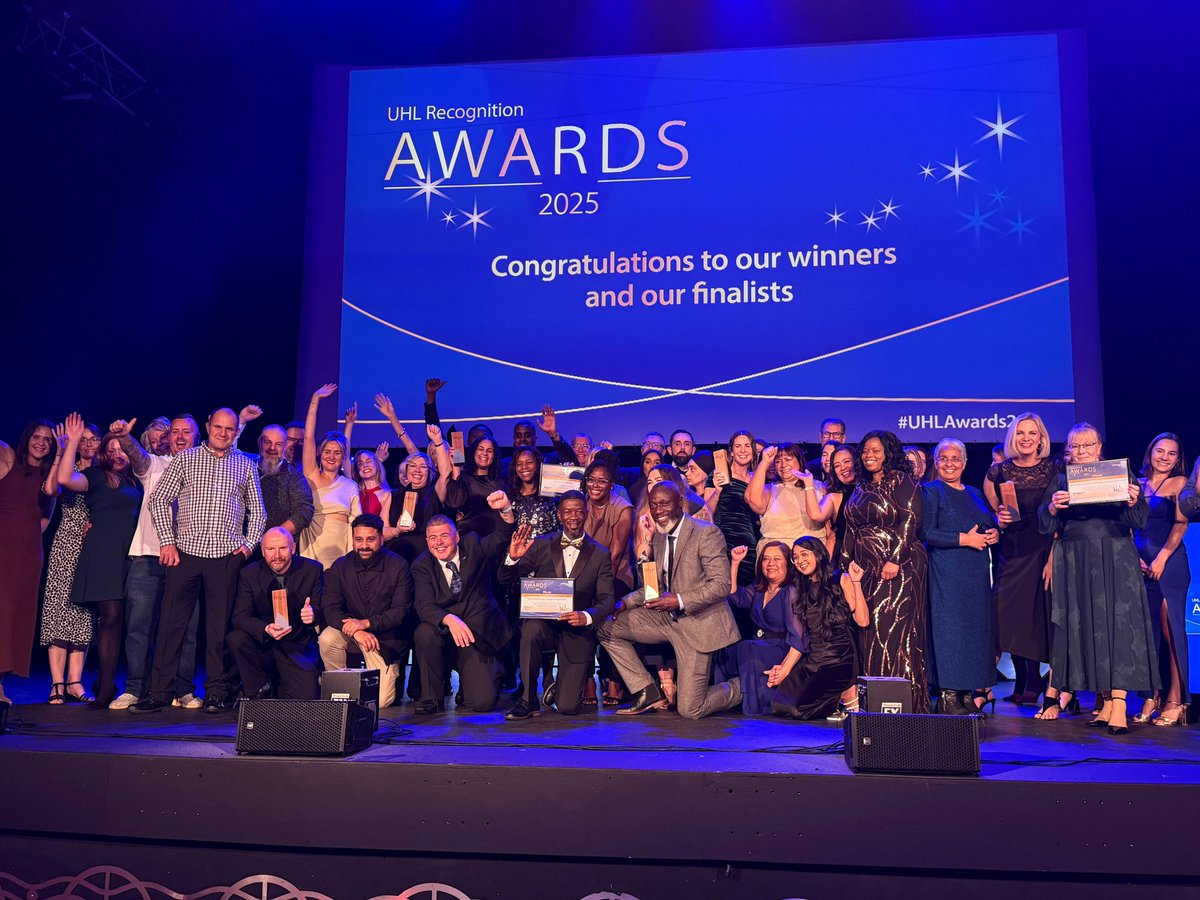 Leic_hospital's tweet photo. That’s a wrap on the #UHLAwards25. Congratulations to all our winners and nominees – your work makes an incredible difference across UHL every day.

Read more on our website here: https://t.co/vECQq2H4vv https://t.co/qtu8EflzdD