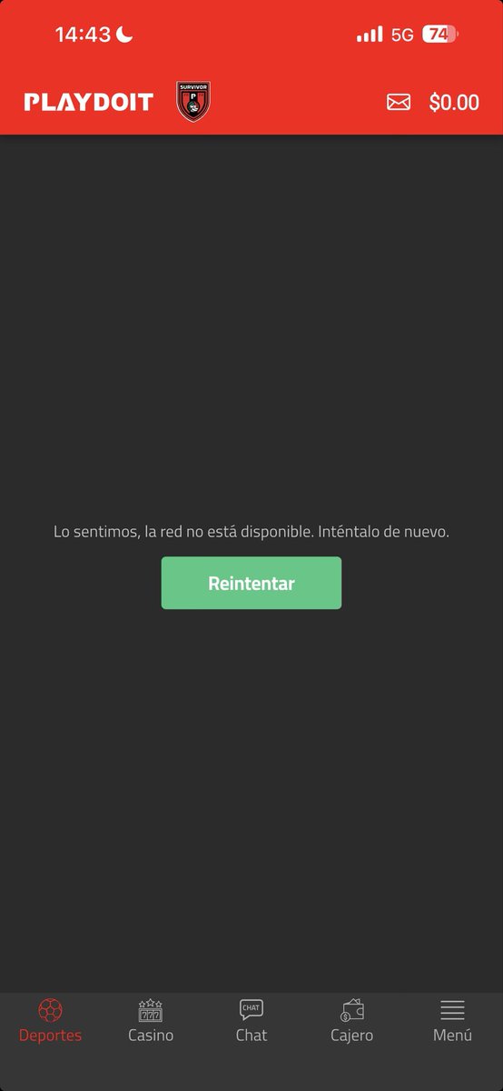 HDamken's tweet photo. @playdoitmexico, hay algún problema con la app?
ya tengo rato así !!! https://t.co/FCL16A2K3f