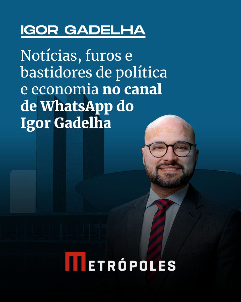 ➡️ Fique por dentro das últimas notícias, bastidores e análises da coluna Igor Gadelha no Metrópoles!   

📷 Siga o canal no WhatsApp e receba conteúdos exclusivos diretamente no seu celular.   Clique aqui para acompanhar: whatsapp.com/channel/0029Va…