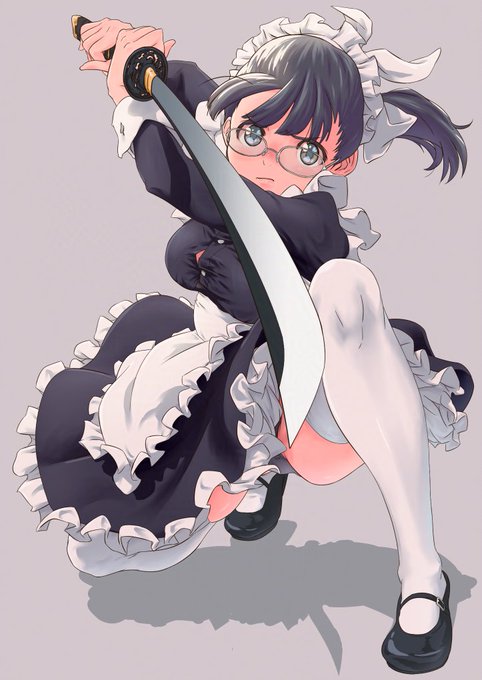 #日本刀の日 メイドに日本刀は似合うんだぜ 
