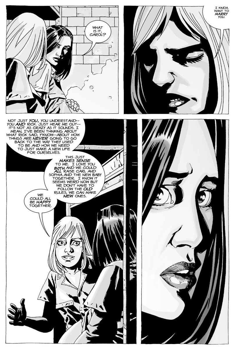 balestormy's tweet photo. @tsukasabonita carol from the walking dead comics to rick and lori https://t.co/YwjGYzsUnx