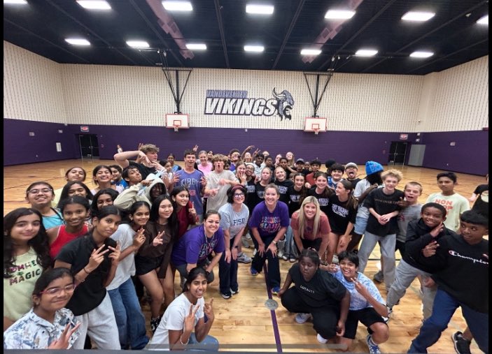 VandeventerMS's tweet photo. The Health &amp; Wellness Committee facilitated a Zumba session during Viking Time in celebration of Hispanic Heritage Month! The staff and students had a blast! https://t.co/0kKmgFxjh4