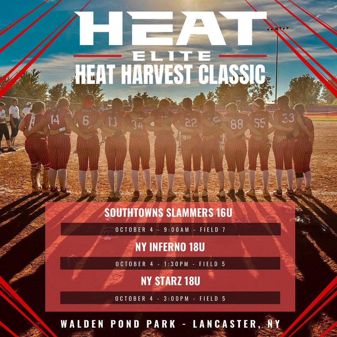 HeatElite2028's tweet photo. Come see us on the diamonds this weekend starting with a 3 game slate tomorrow, Oct 4th!

Catch all the action on GameChanger:

https://t.co/76xYLtnQnz https://t.co/s8MIqcU0tV
