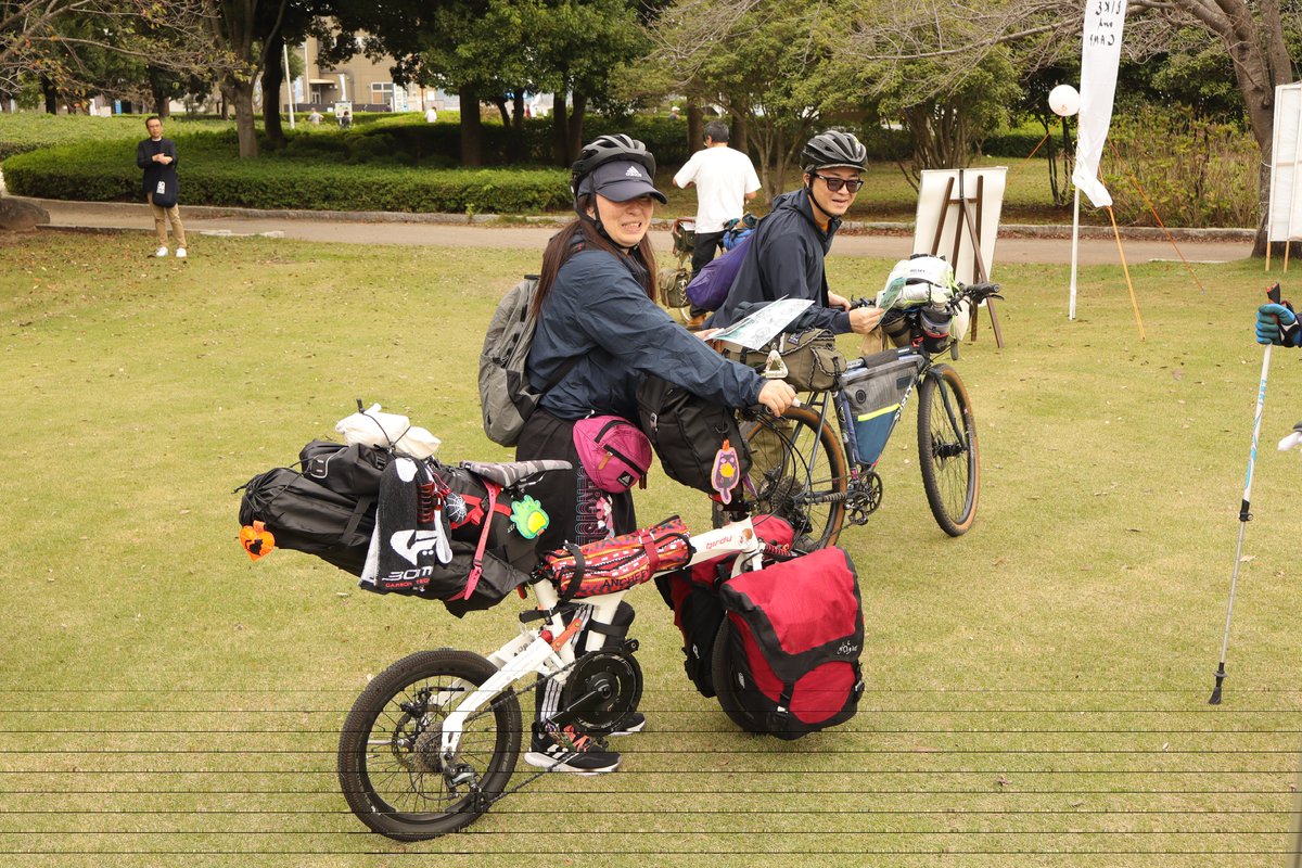 BIKEANDCAMPJP's tweet photo. ATKも小径車やE-bikeのキャンパーさん大歓迎です。岩瀬駅から一緒に走りましょう！
https://t.co/rAapejWpX0 https://t.co/dZCP2igP0B