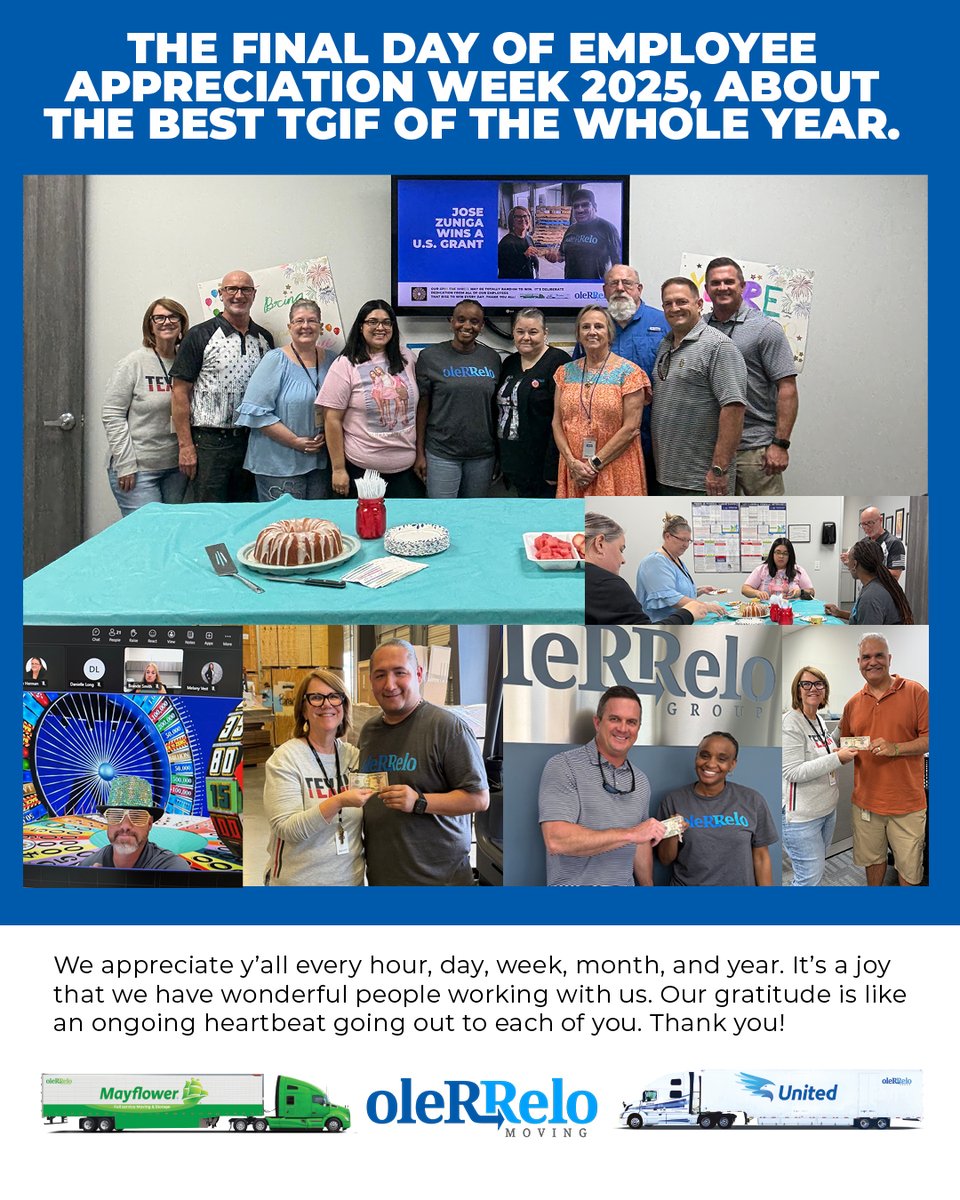 oleRReloGroup's tweet photo. What a great week it was, celebrating our wonderful employees! https://t.co/Jln3iIy8xy