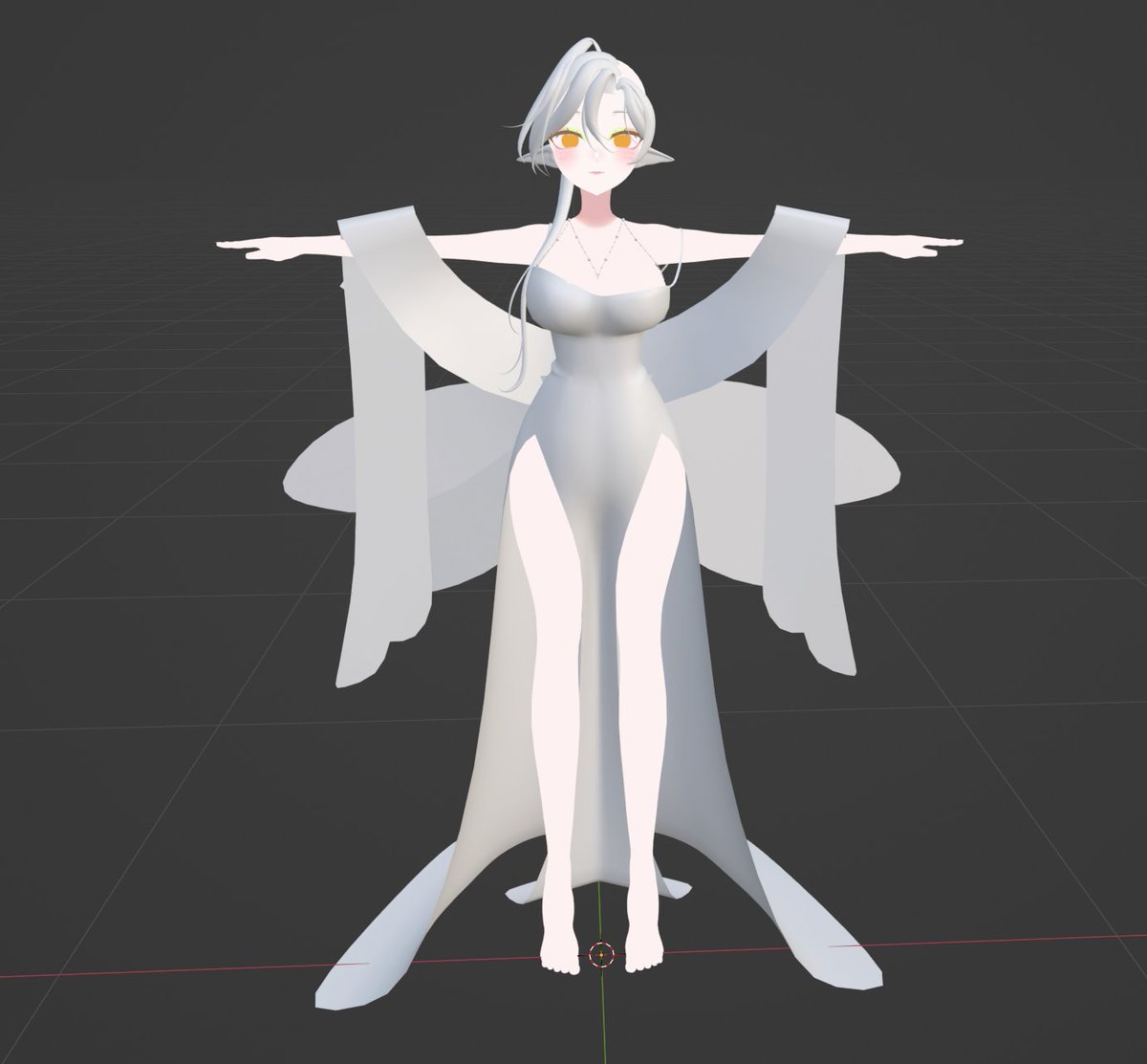 Lumarisson's tweet image. Do I have the chance to model a child of @/Gwenevyr_??? OUI!! Together it makes a French work hehehe

Vtuber : @/YoonyahVT

#VGenComm #blender